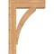 Ekena Millwork Thorton Block Smooth Bracket w/ Offset Brace, Western Red Cedar, 7 1/2"W x 26"D x 38"H BKT0806X26X38THR05SWR - alternate 3